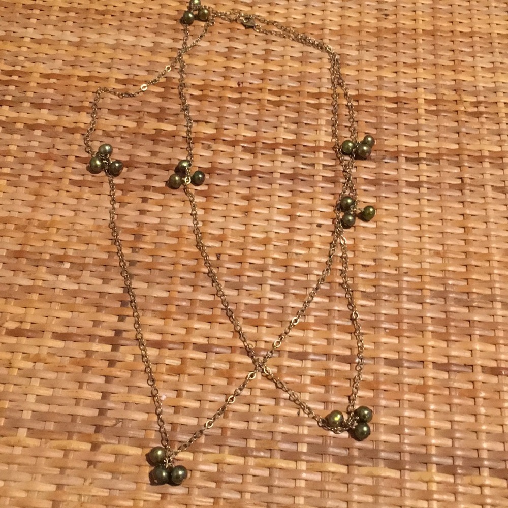 Pearl Cluster Layerable Necklace - image 1